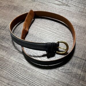 Coach navy Leather Belt